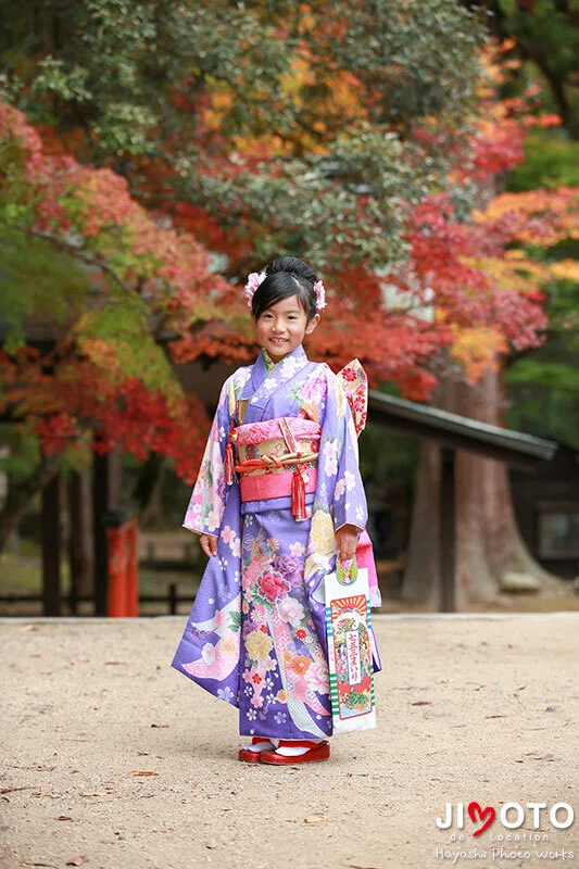 手向山八幡宮で七五三出張撮影