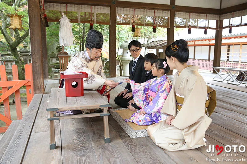 手向山八幡宮で七五三出張撮影