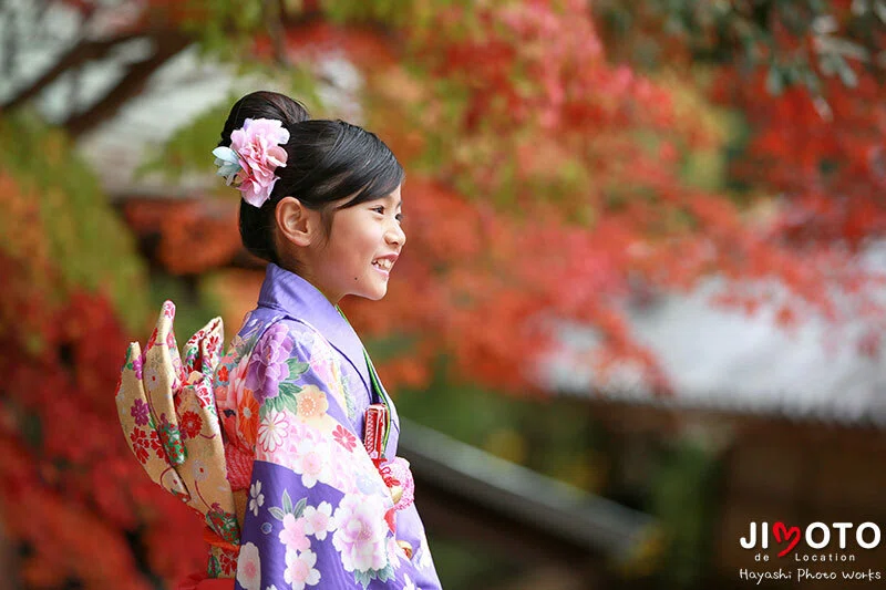 手向山八幡宮で七五三出張撮影