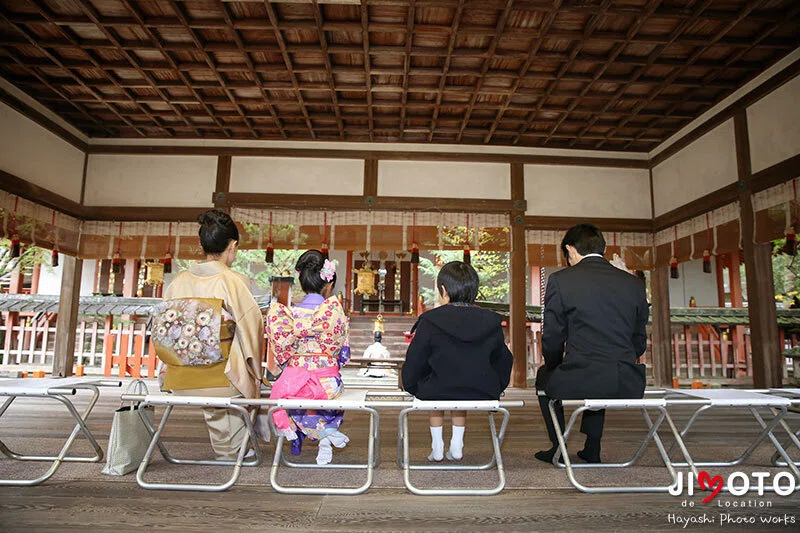 手向山八幡宮で七五三出張撮影
