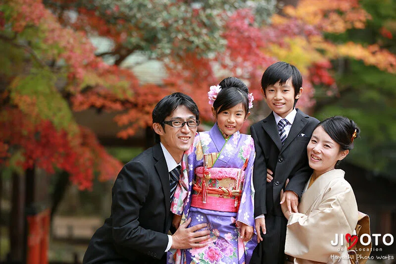 手向山八幡宮で七五三出張撮影