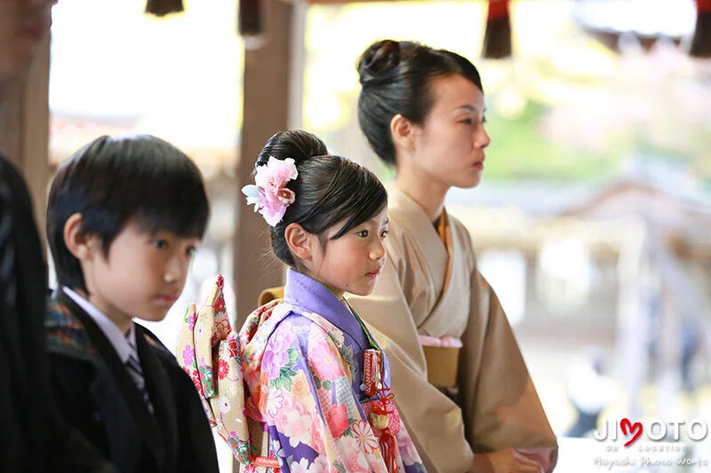手向山八幡宮で七五三出張撮影