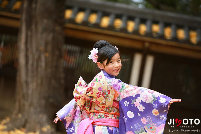 手向山八幡宮で七五三出張撮影
