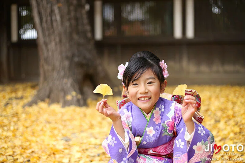 手向山八幡宮で七五三出張撮影