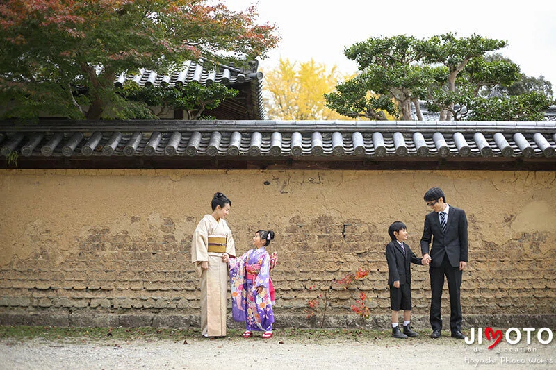 手向山八幡宮で七五三出張撮影