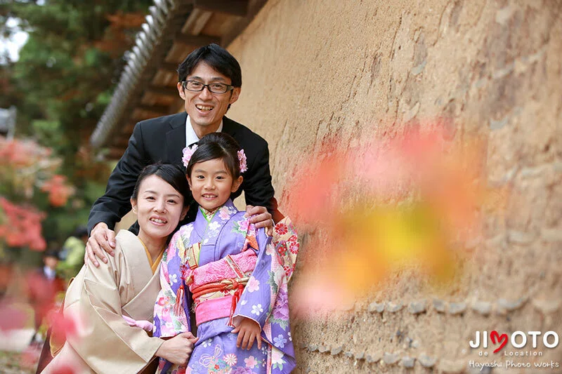 手向山八幡宮で七五三出張撮影