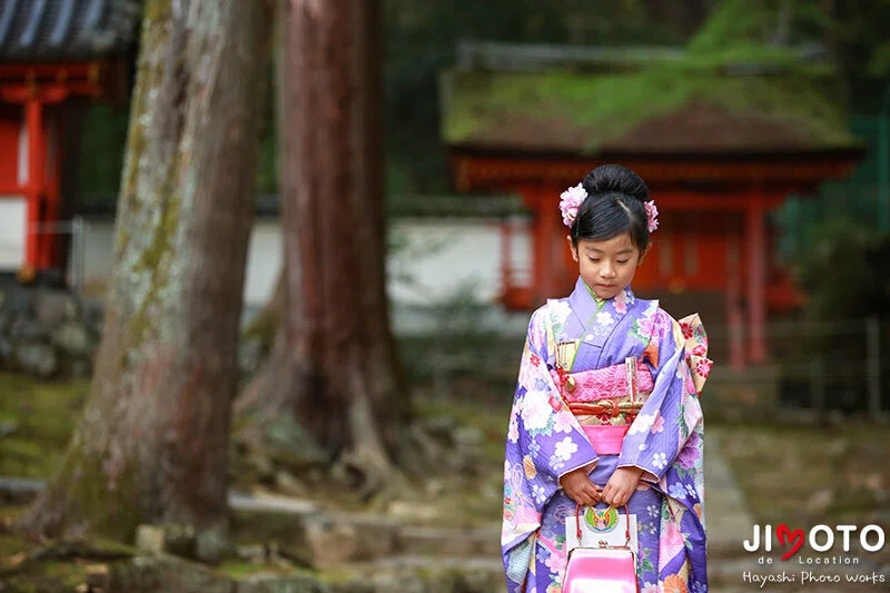 手向山八幡宮で七五三出張撮影