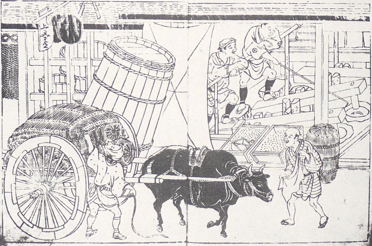 牛車（うしぐるま）絵図と往時の姿｜鴨東