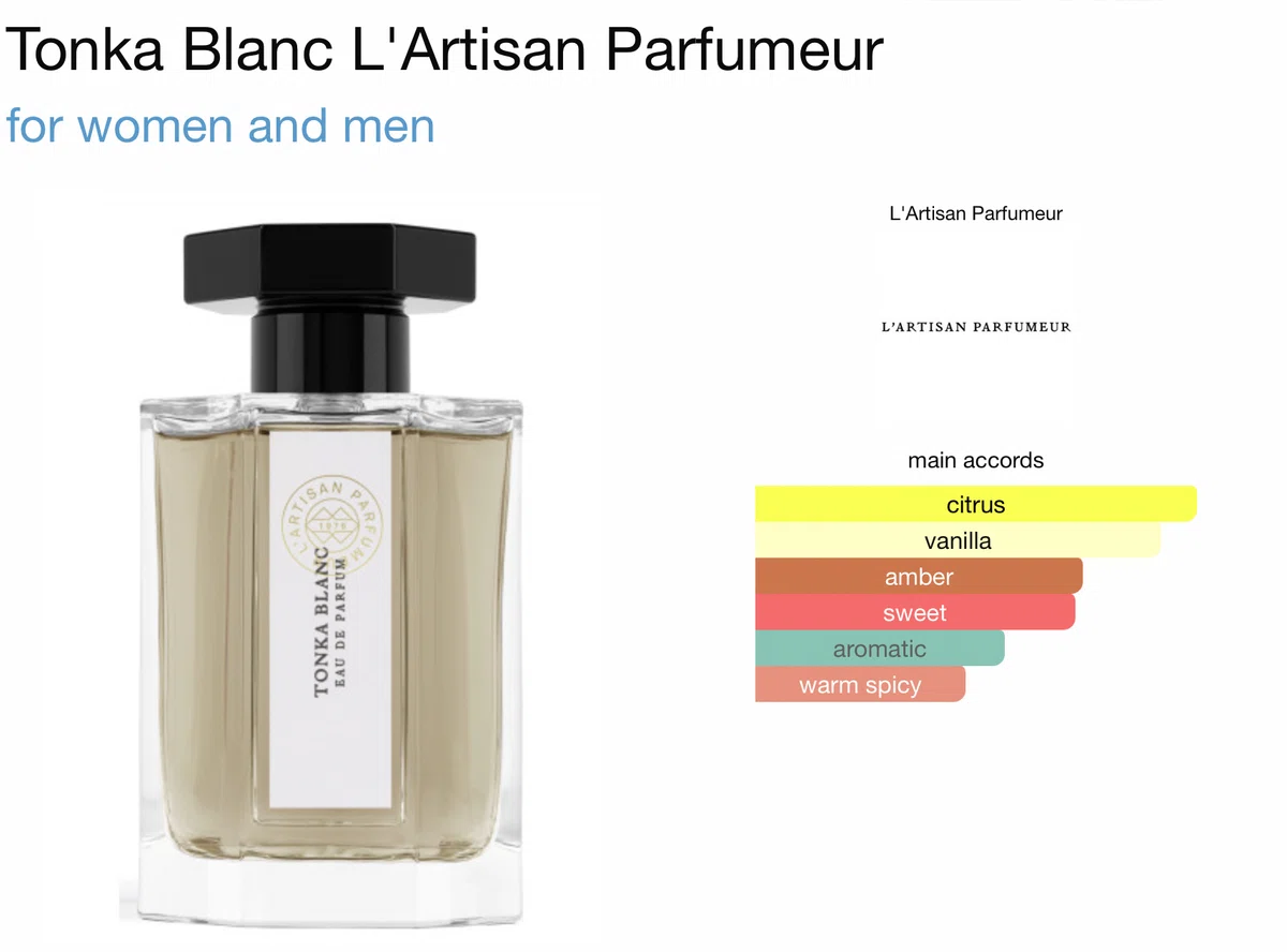 1 Tonka Blanc / L'ARTIZAN PARFUMEUR｜東湖