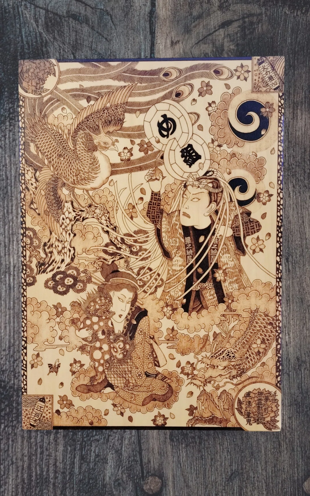 伝統的な浮世絵と独自の世界で描いたオーダー｜直射日光