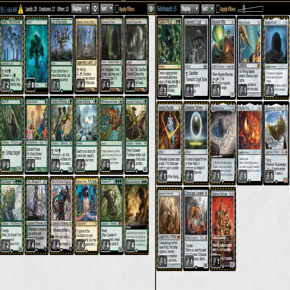 MTG パイオニア　緑単信心　デッキセット　終末エムラあり mtg パイオニア 緑単信心