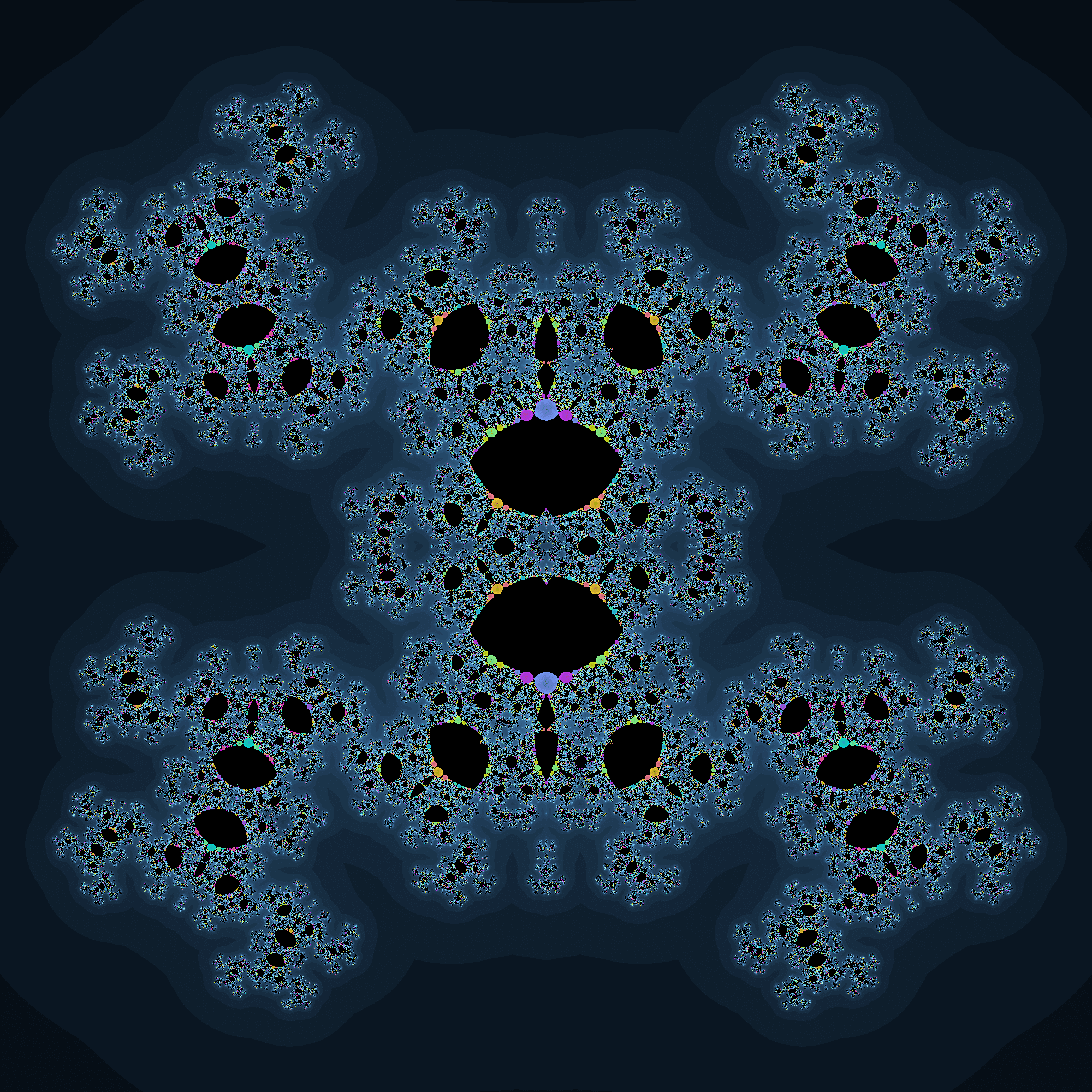 今週のフラクタル64 ((|x|+i(|y+0.5|-0.5))^2+c)｜108Hassium