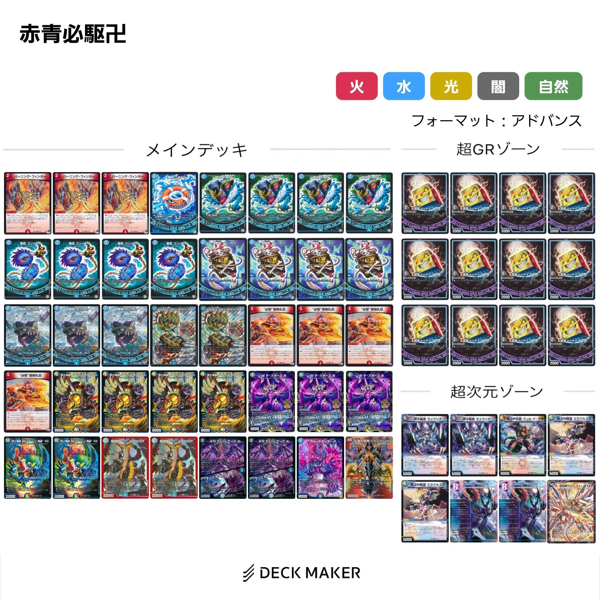 CS優勝?】デスザーク入りバクオンソー 『赤青必駆卍(ビックバン 
