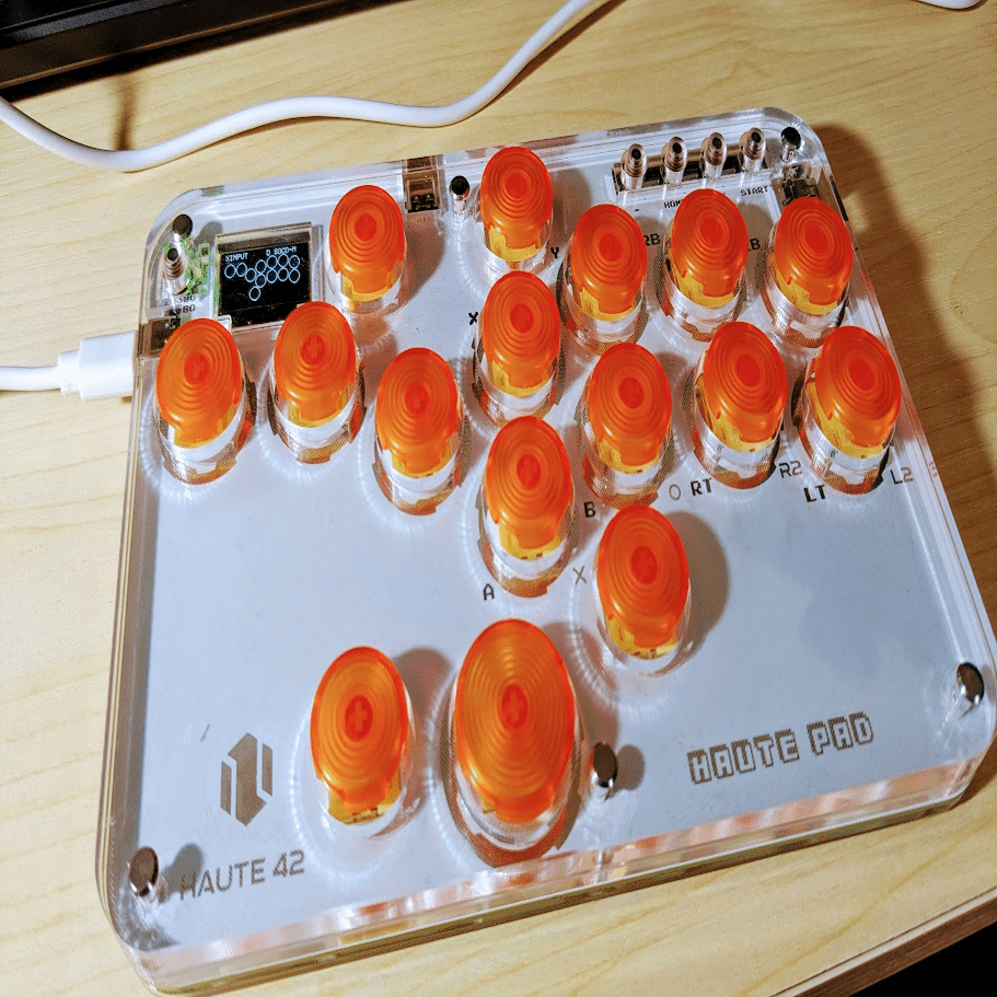 カスタム済み haute42 m16 レバーレス　低ストローク　静音化 オフ対戦向け膝置き格安レバーレス筆頭はHaute42 U16なんじゃない