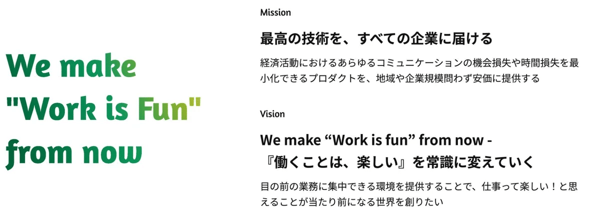 IVRyのビジョン: We make &quot;Work is Fun&quot; from now