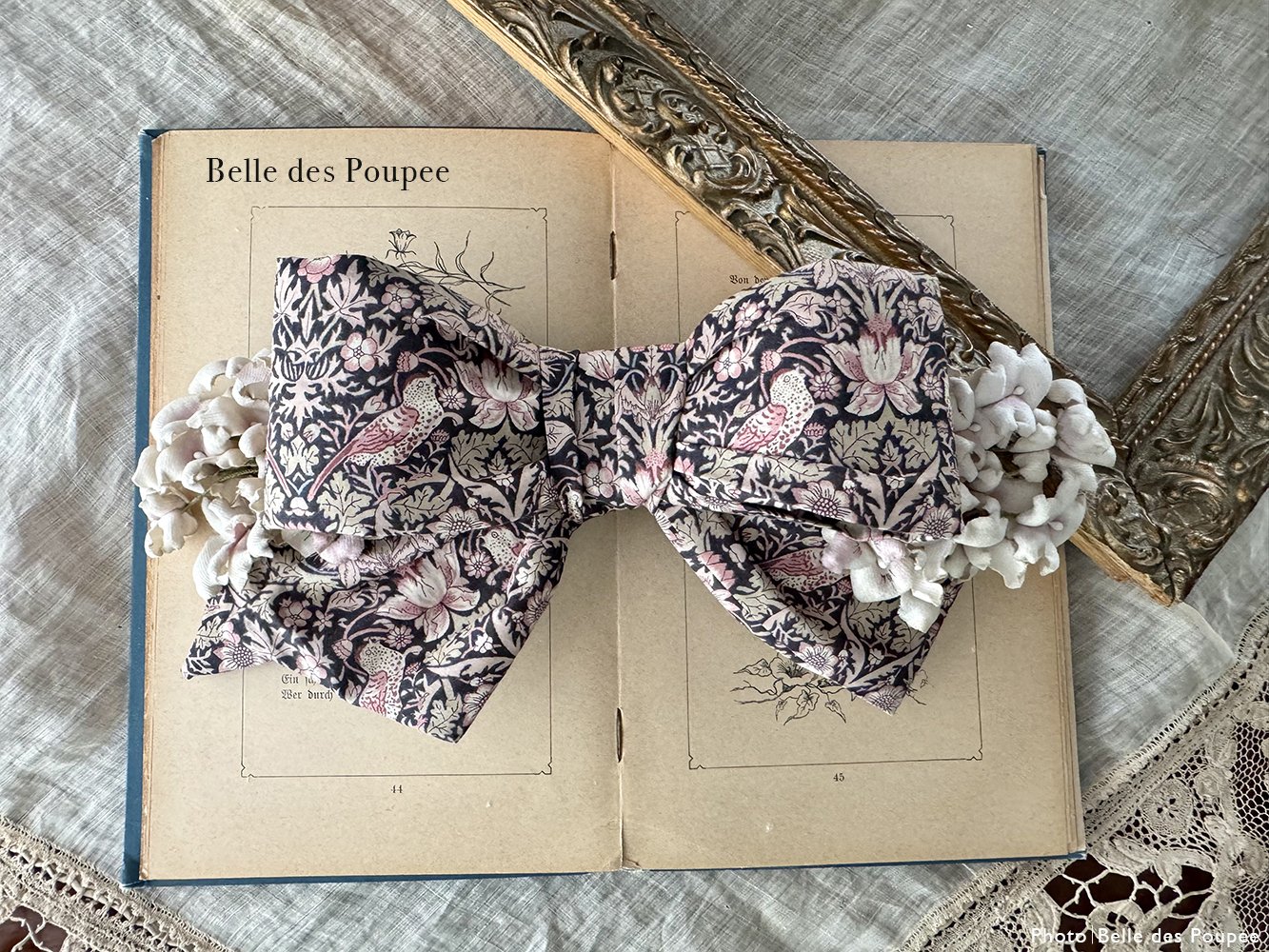 Belle des Poupee リボンとすみれのヘッドドレス