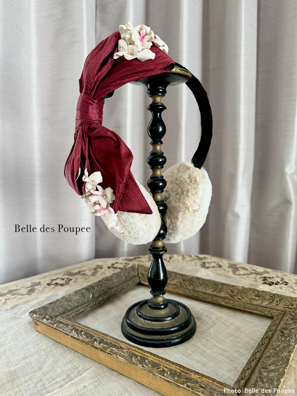 belle des poupee リボンとすみれのヘッドドレス 貴婦人のコルヴェイユ｜Belle des Poupee《1》｜菫色のフラヌール