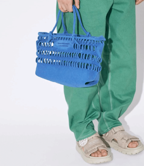 KONBU knit　shopping basket bag　L KONBU knit shopping basket bag L レディース