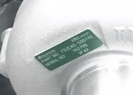 IHI RX6 タービン　ターボチャージャー 3P16-34A 1391 IHI RX6 タービン ターボチャージャー 3P16-34A 1391 - メルカリ