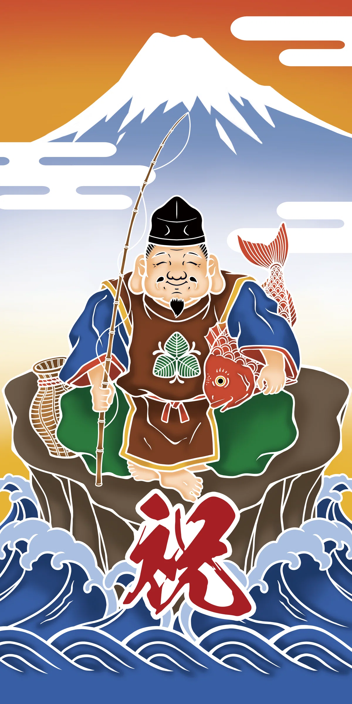 ヤマハ 大漁旗 132cm×185cm(約) えびす様 漁師 漁船 リメイク 戎 大漁旗の文化と技術の再興 新しい需要、受け継ぐ担い手を残す【STORY