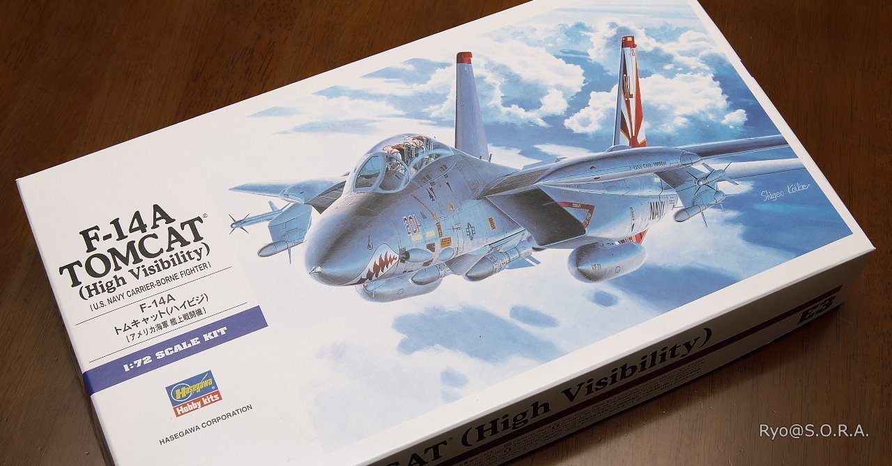 プラモデル製作記 ハセガワ 1/72 F-14A トムキャット(ハイビジ