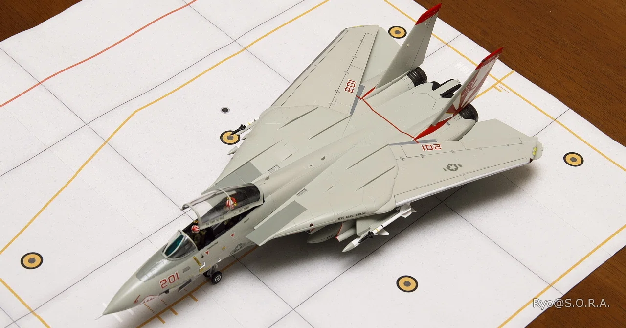 プラモデル製作記 ハセガワ 1/72 F-14A トムキャット(ハイビジ)｜Ryo
