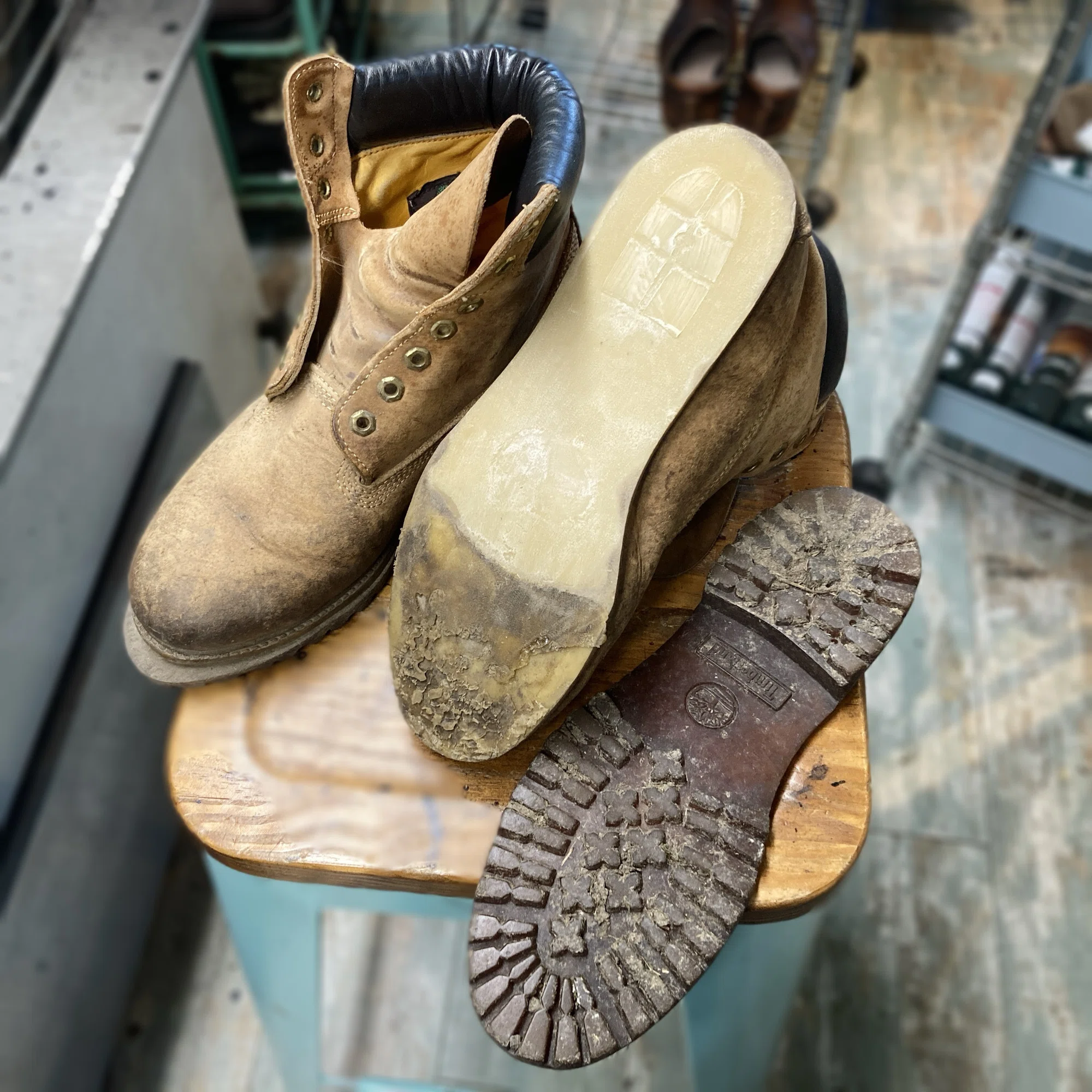 Resole/ソールカスタム】Made in USA Timberland Yellow Boots｜CREA 