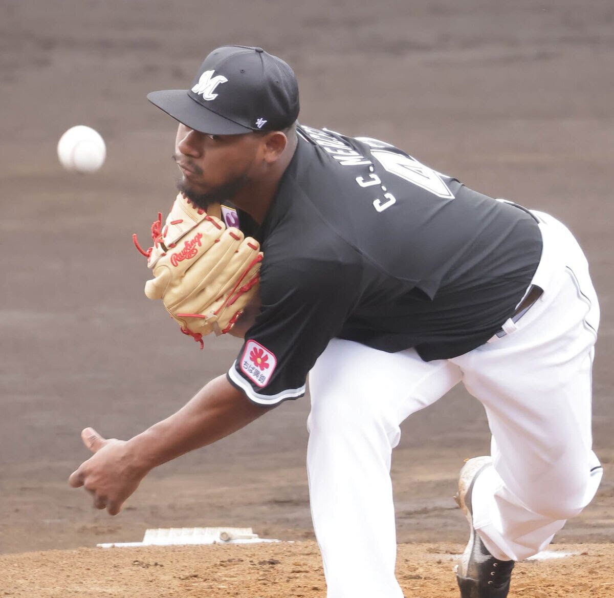 ペ*ペ様 千葉ロッテマリーンズ #4 友杉篤輝 実使用ホームキャップ 2025