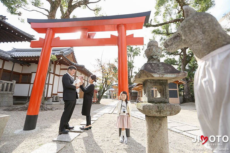 野見神社でお宮参り出張撮影