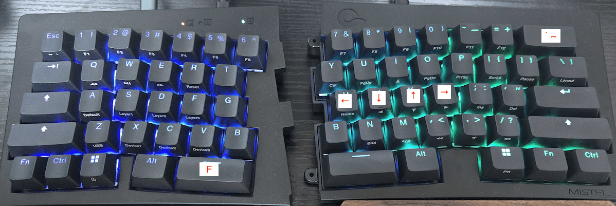 分割キーボード「MD600 ALPHA SPLIT-ALICE KEYBOARD」のマクロ
