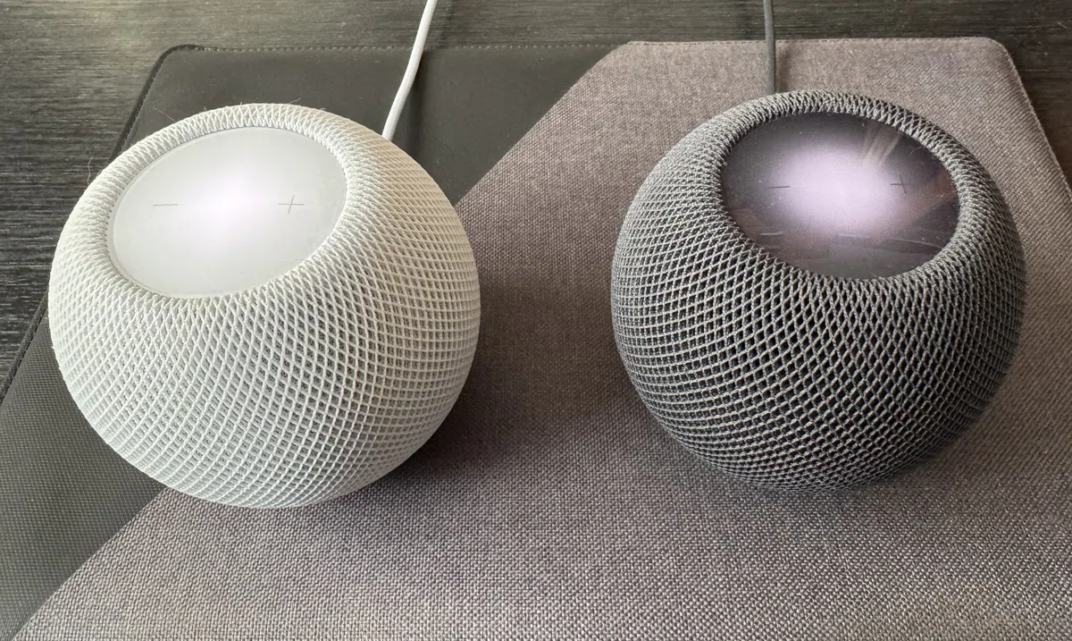 Apple HomePod mini スペースグレイ2台 ステレオセット（APPLE HOMEPOD 
