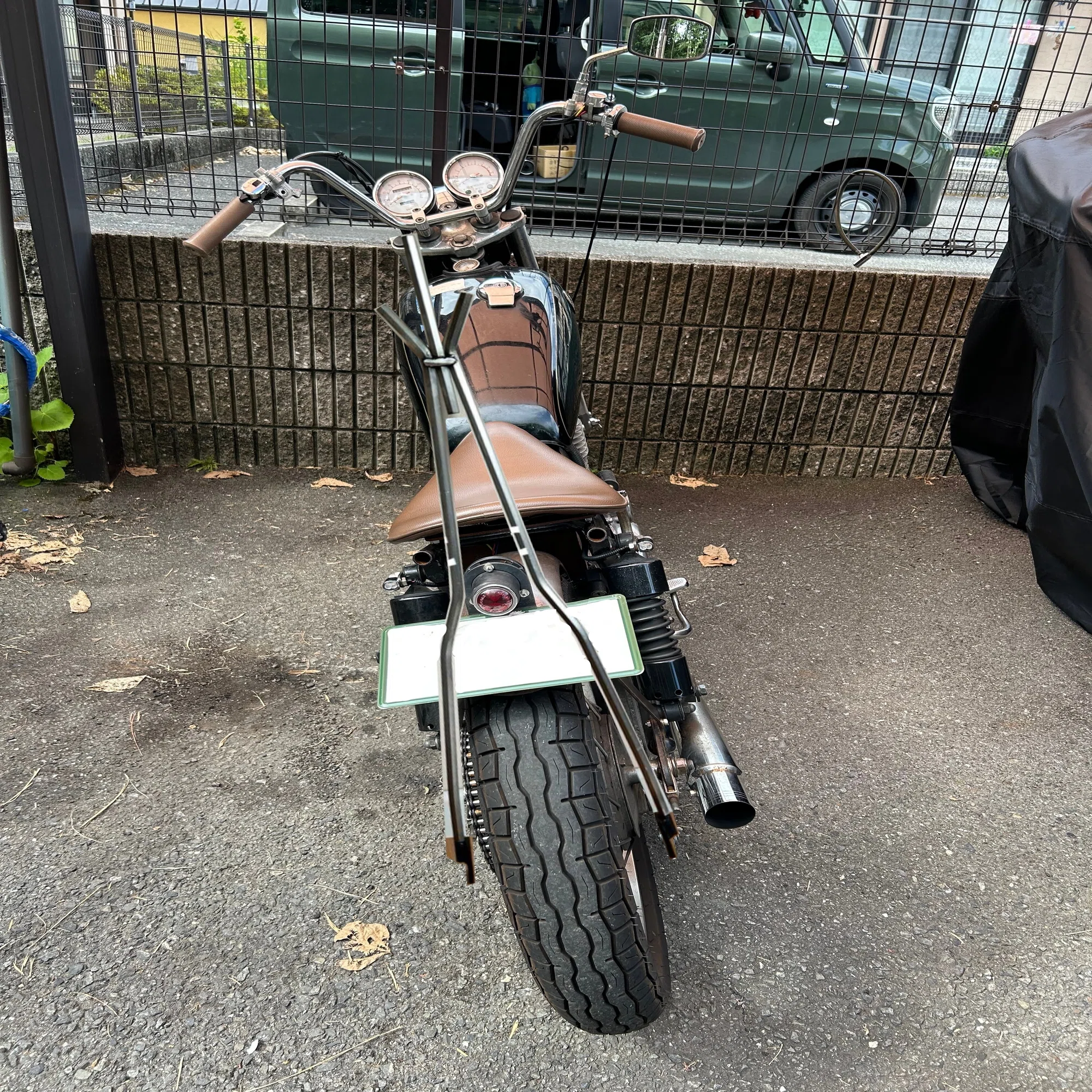 僕のSR400に棒が付きました【シーシーバー】｜はねんたたけいてぃん