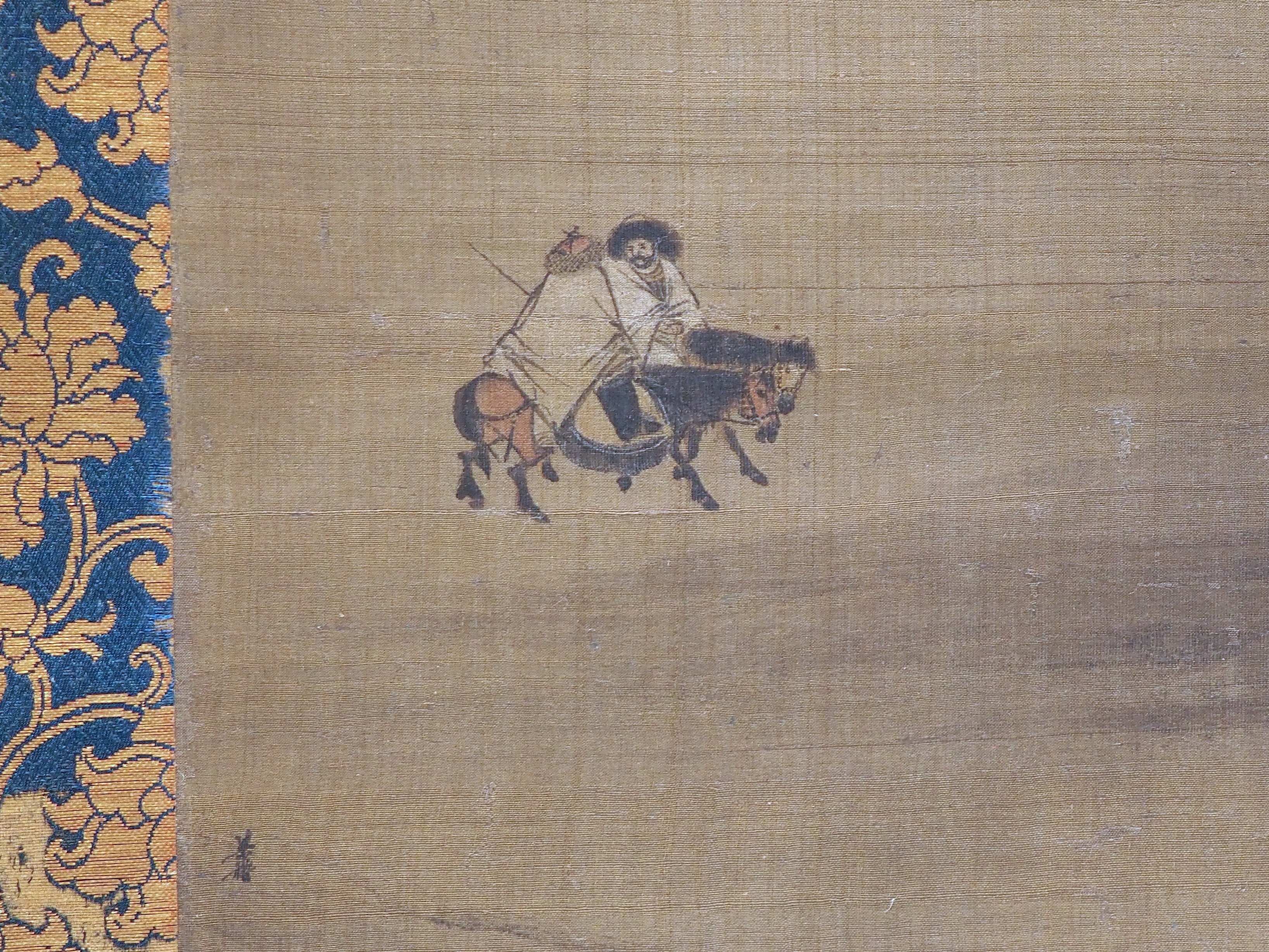 『鉄鼓の音、なおも響く』中国画（水墨画）、人物、古代の将軍 鉄鼓の音、なおも響く』中国画（水墨画）、人物、古代の将軍