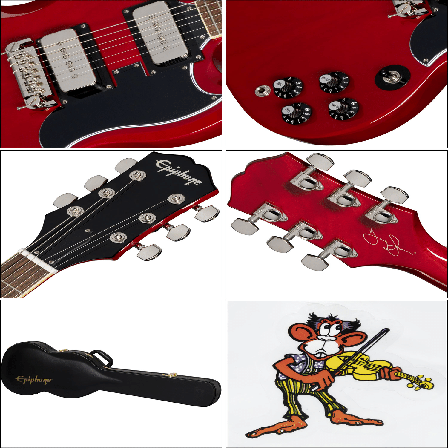 エピフォンによるトニー・アイオミ・モデル「Tony Iommi SG Special