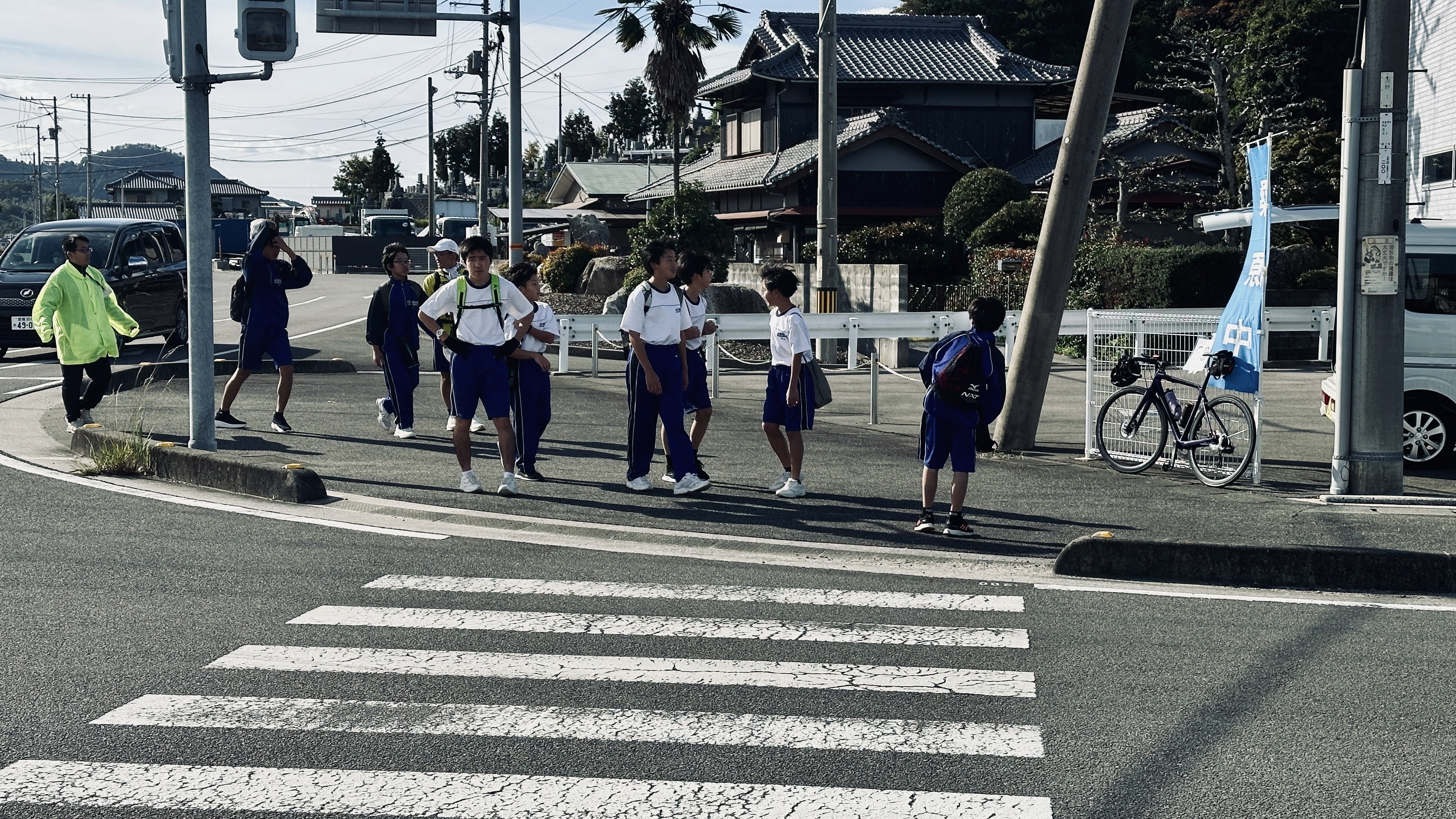 たろさん40km歩く 〜横断歩道を渡る人たち 僕は信号が変わるのを待って
