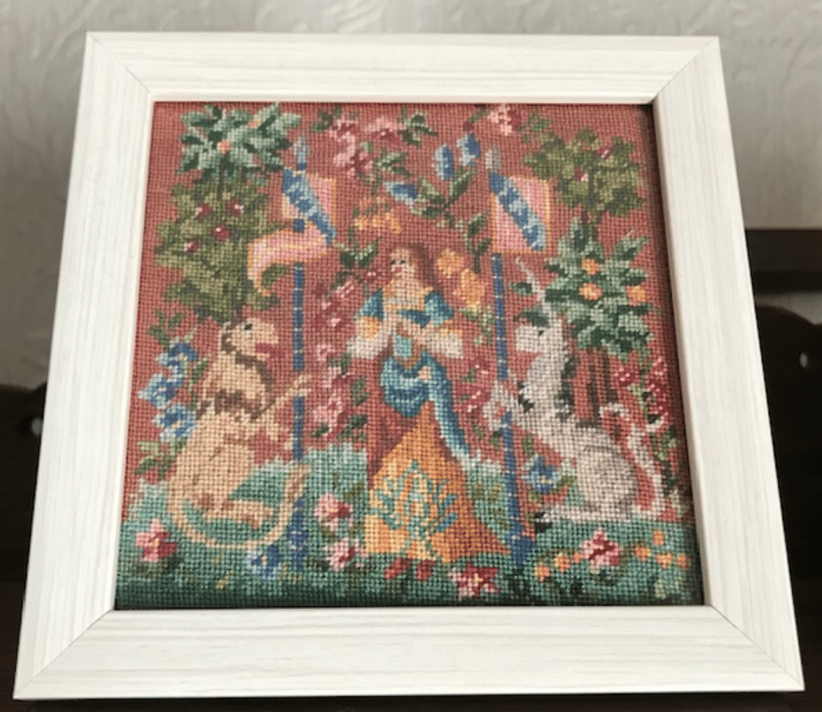 刺繍額　プチポワン プチポワンを額に｜Liebe