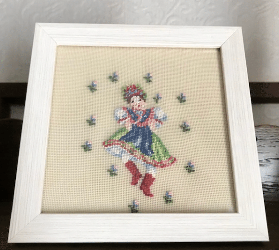 刺繍額　プチポワン プチポワンを額に｜Liebe