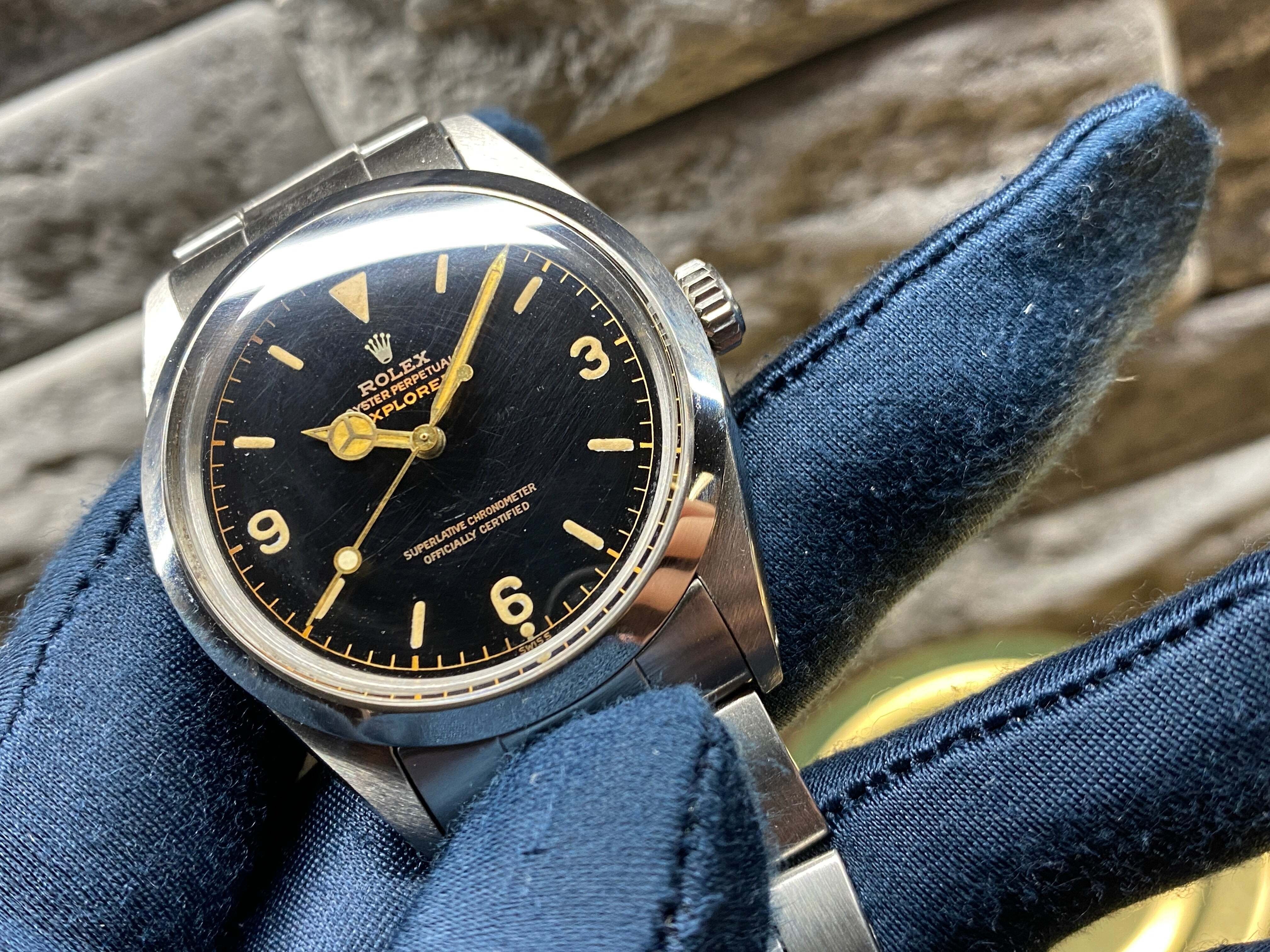 ロレックス純正エクスプローラー 1016 サークルミラー Mk1ダイヤル 文字板 エクスプローラー 1016 61年 サークルミラー 6ドット｜金子 剛