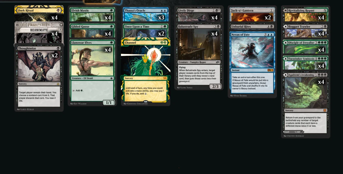 MTG The Spyデッキ　タイムレス想定 MTG The Spyデッキタイムレス想定