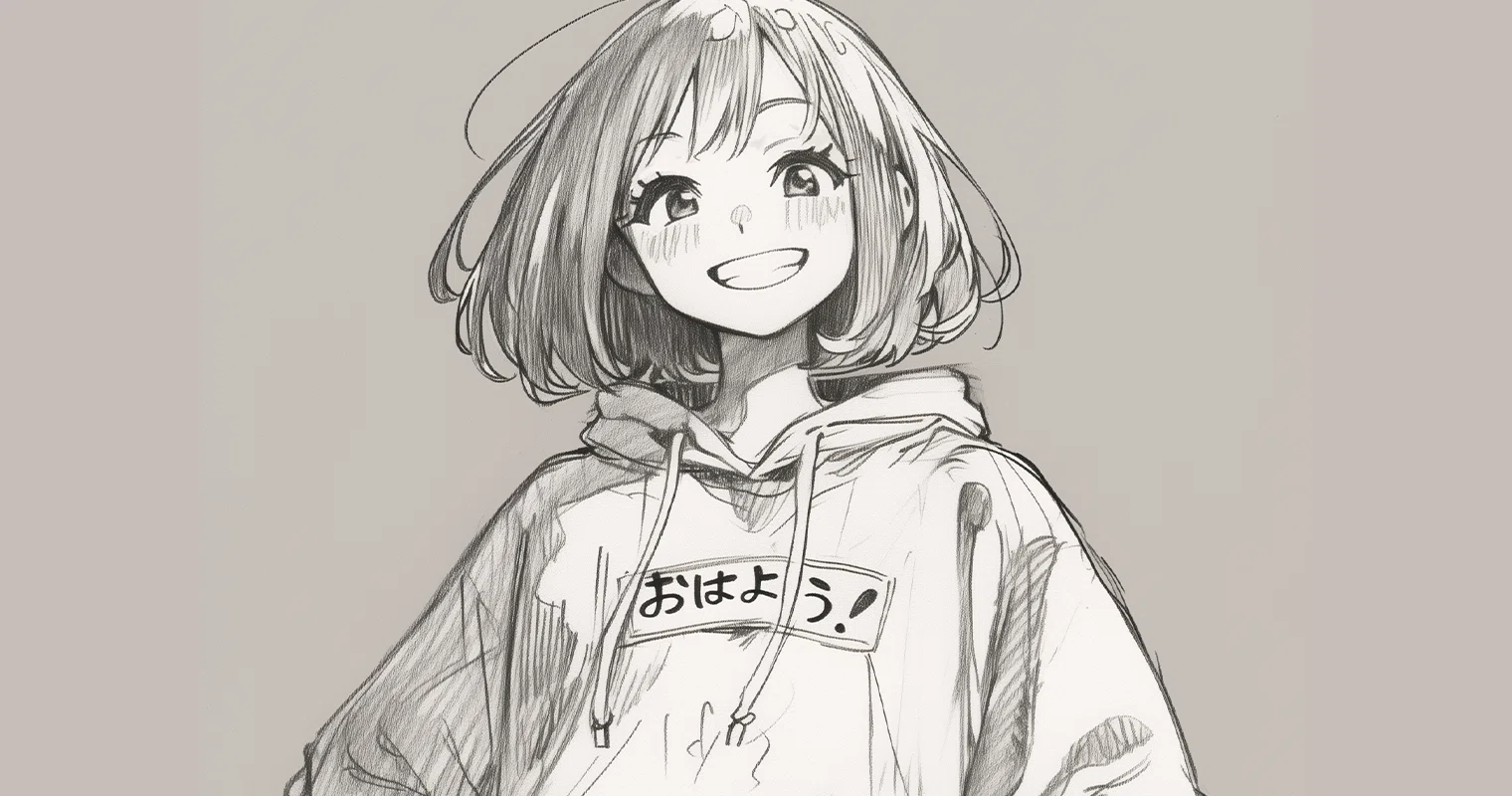 プロンプト付き】AIイラストの表現力、半端ないって！【鉛筆画編】｜黒