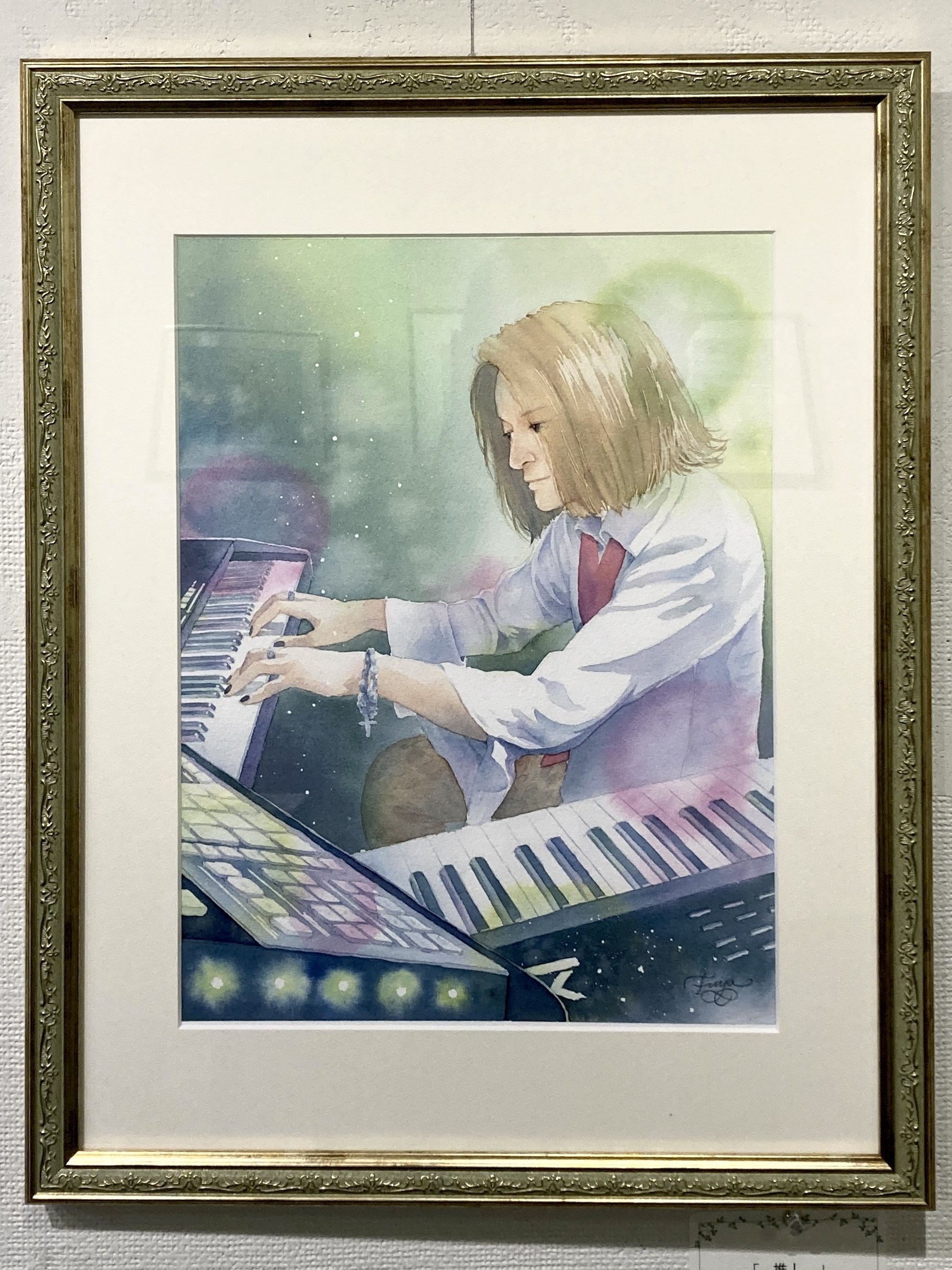 水彩画 推し（作曲家）メイキング｜風夜