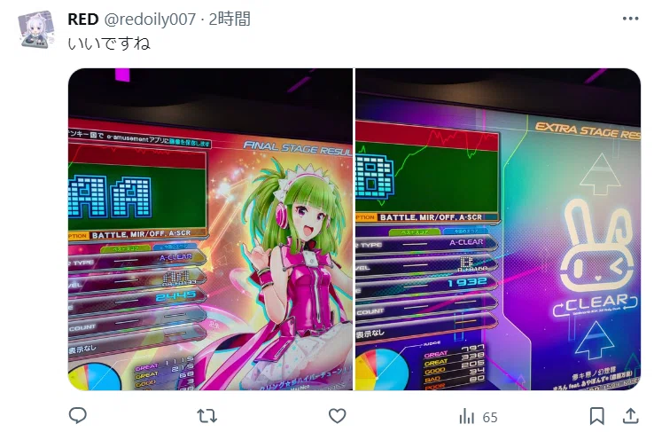 beatmaniaIIDX PinkyCrush DP八段合格｜RED