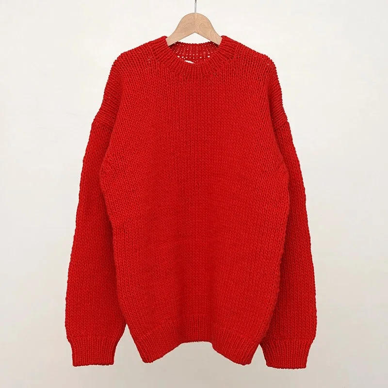 冬は色物で攻めたいですよね〜【bukht】Peruvian Hand-knit Sweater 