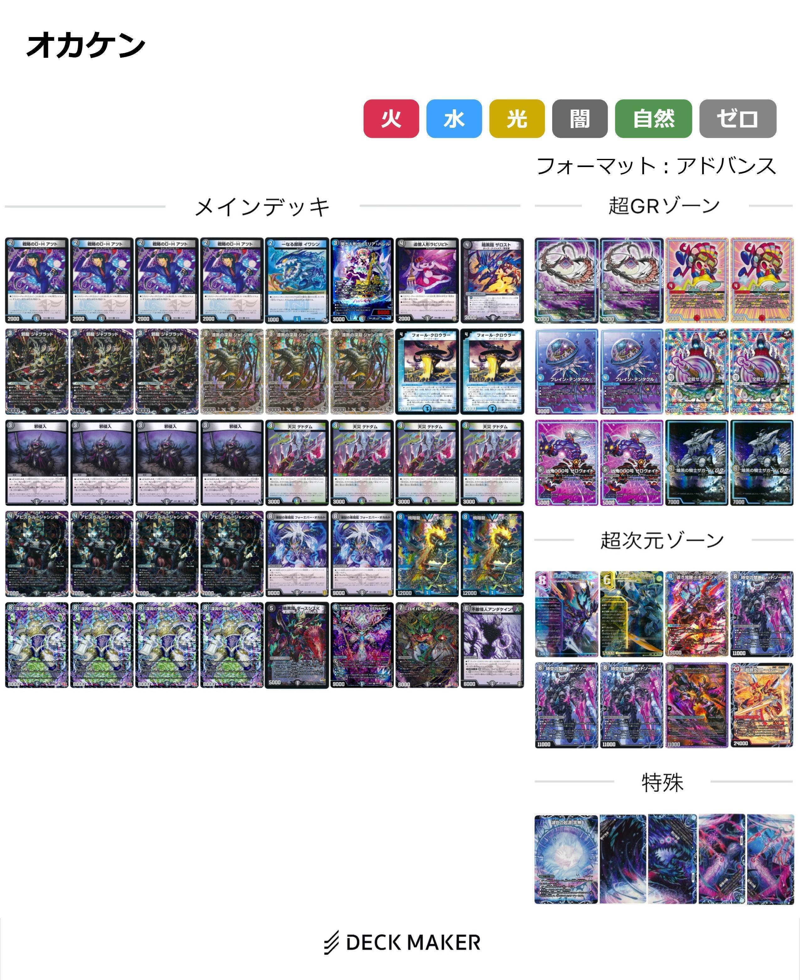 【セール】福袋のファッション通販 全文無料】アドオリ両用オカルトアンダケイン2024(20241201追記 デュエルマスターズ