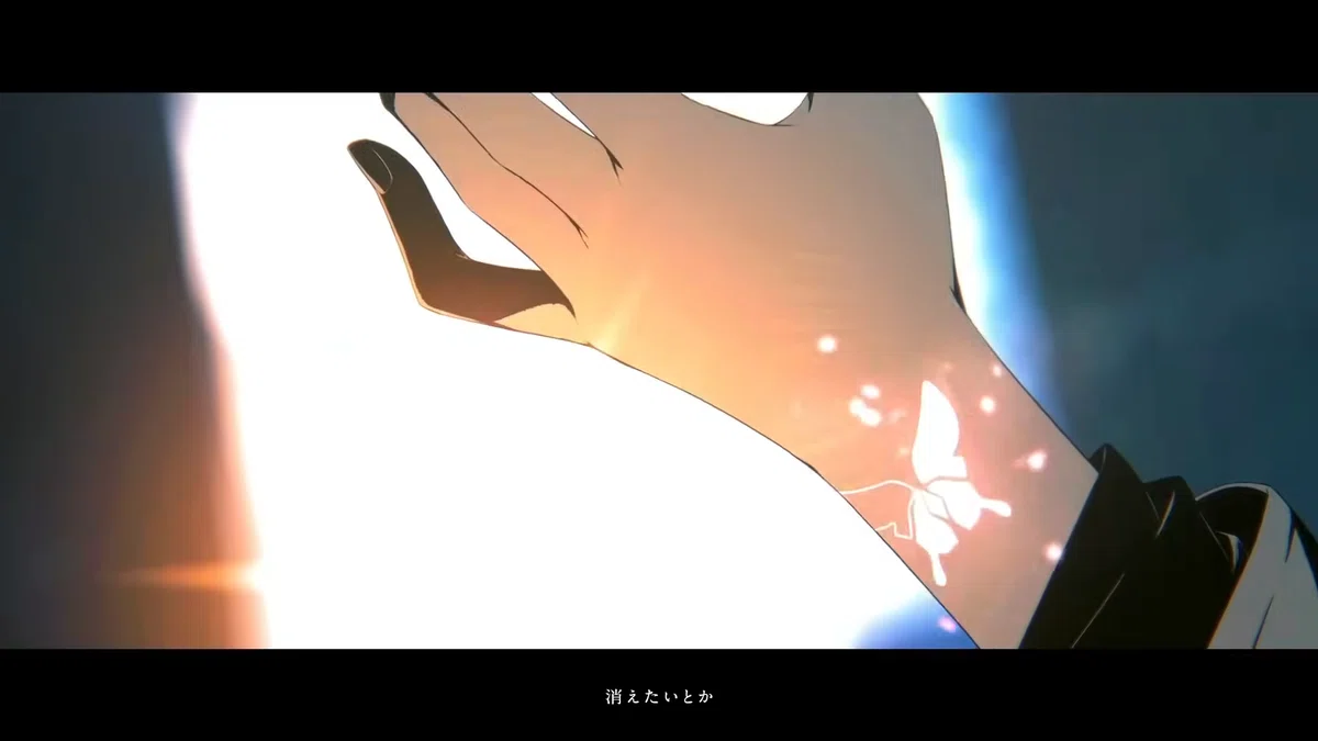 モモの蝶の痣(白い箇所3)が消える演出