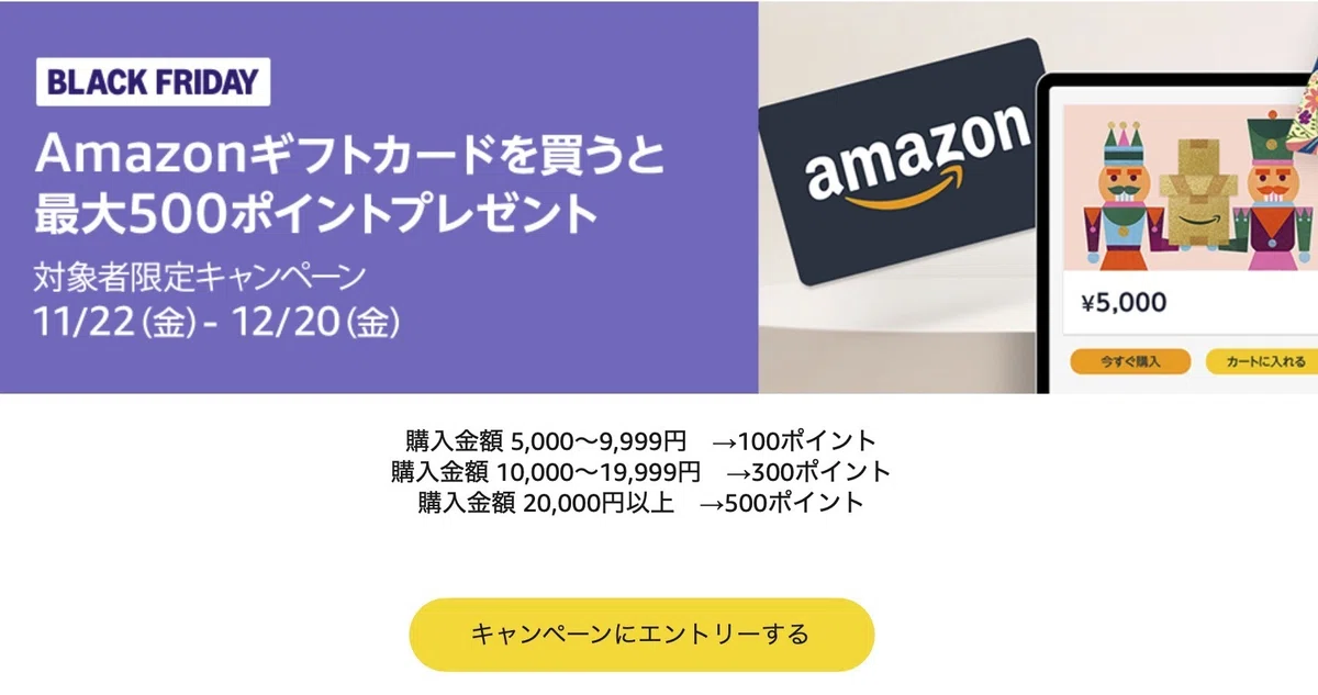 Amazonギフトカードキャンペーン