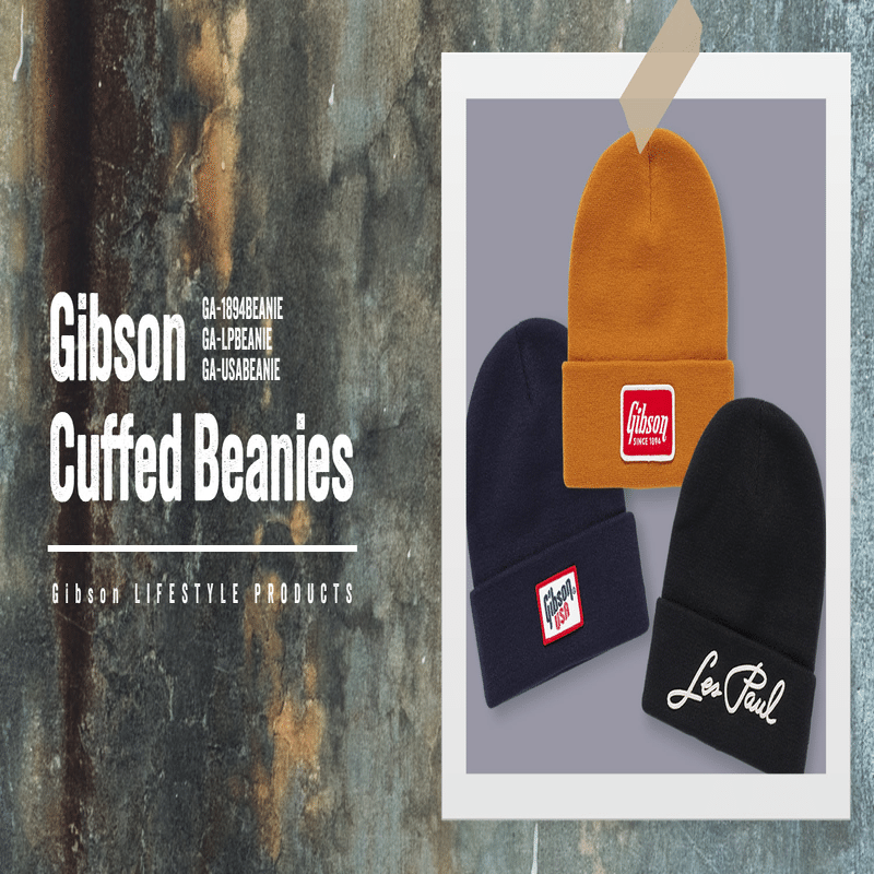 ギブソン・フリーク必見！ギブソン・ロゴ入りのパーカー＆ビーニー