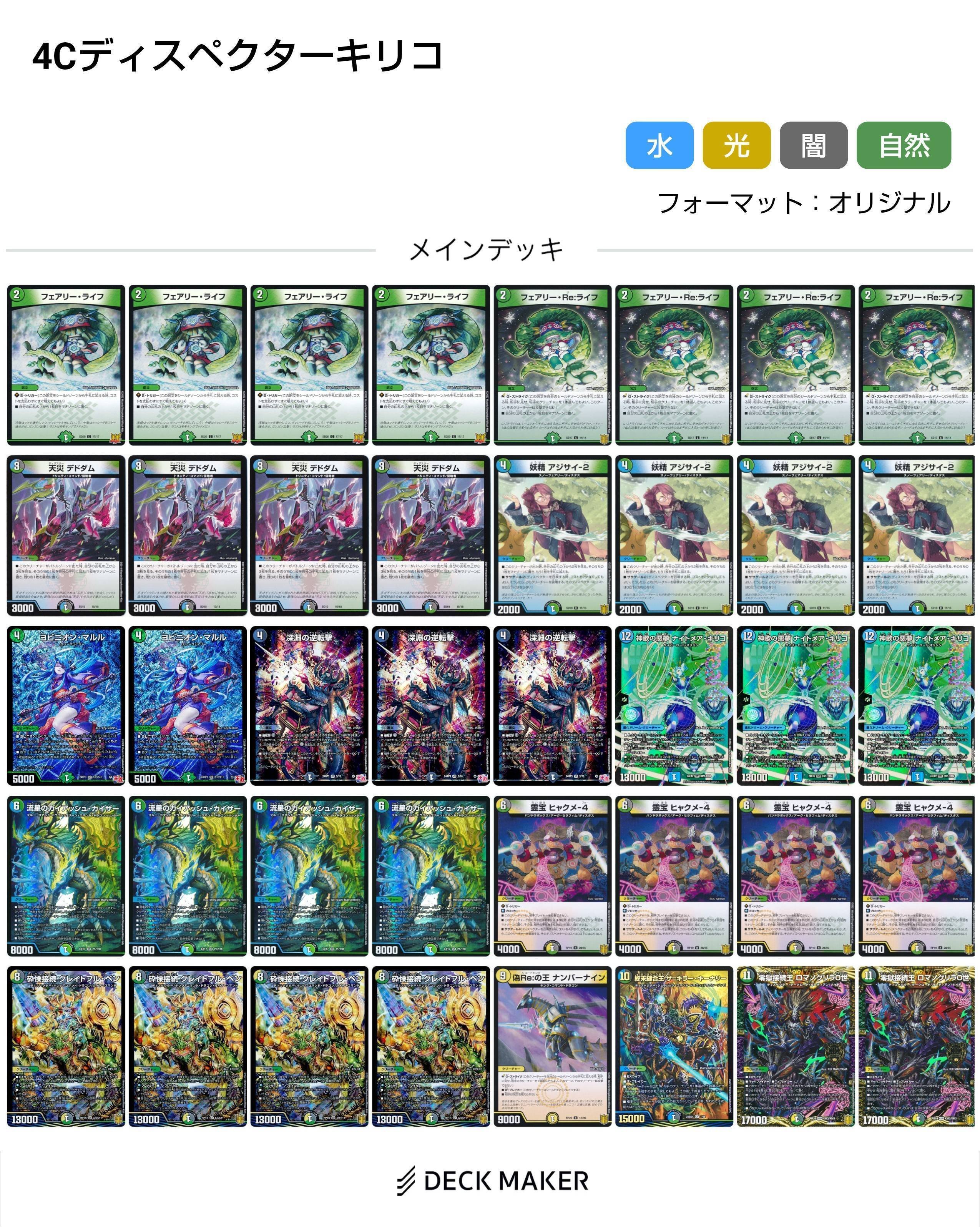デッキ紹介】ディスペクター × ナイトメアキリコ|すずのき デッキ紹介】ディスペクター × ナイトメアキリコ|すずのき