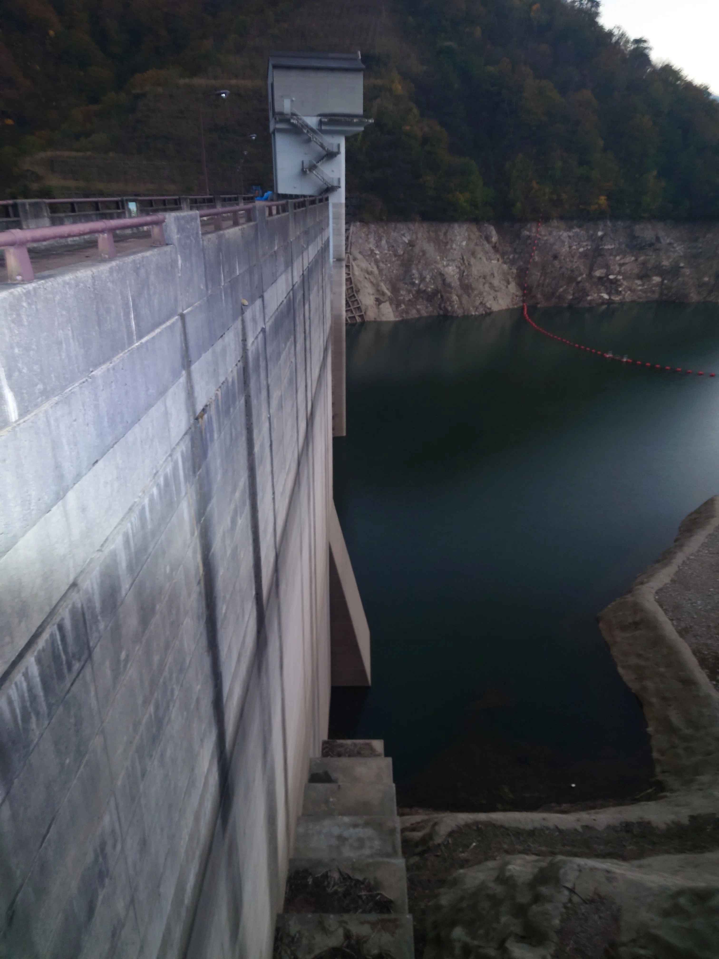 境川ダム湖底100mの石 境川ダム 湖底100mの石