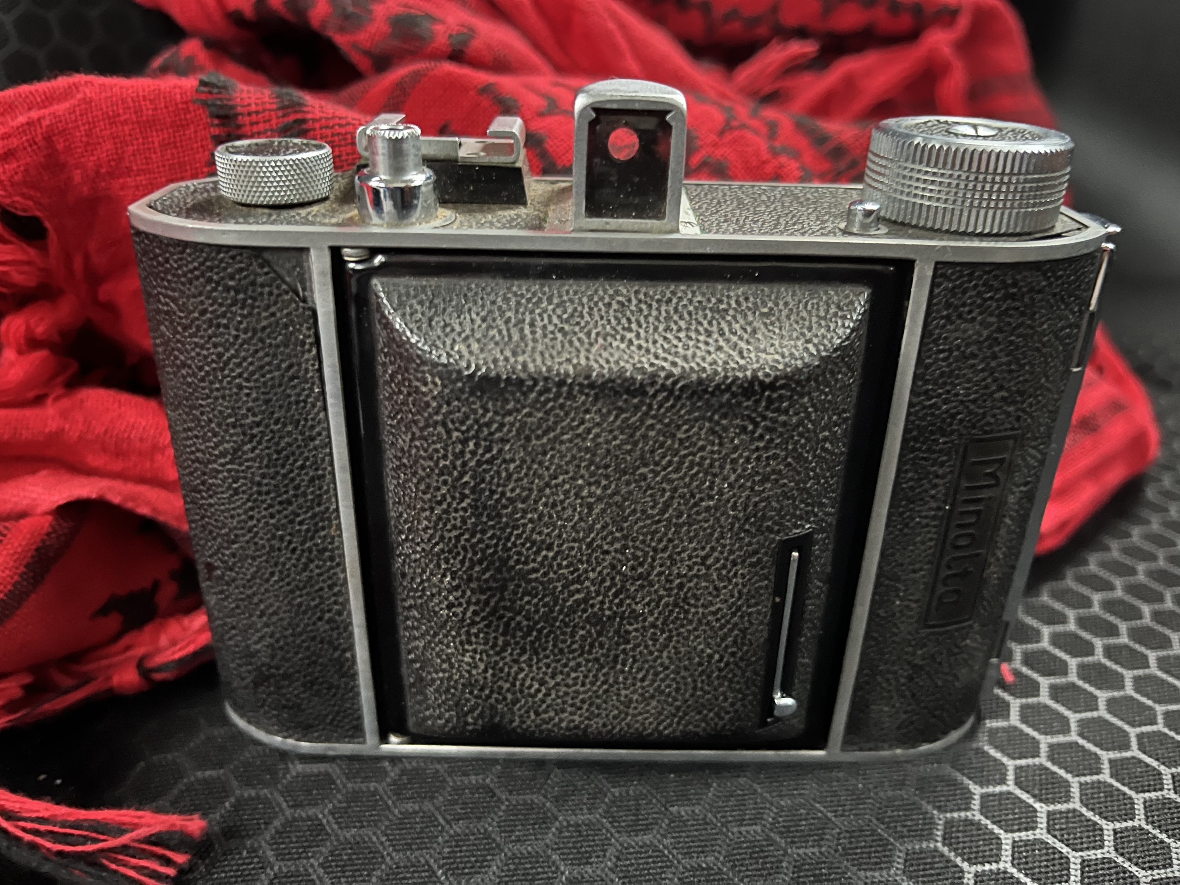 ミノルタ　セミP　 蛇腹　フィルム　カメラ　ケース付き Minolta Semi P - アルファ・プラスアルファ